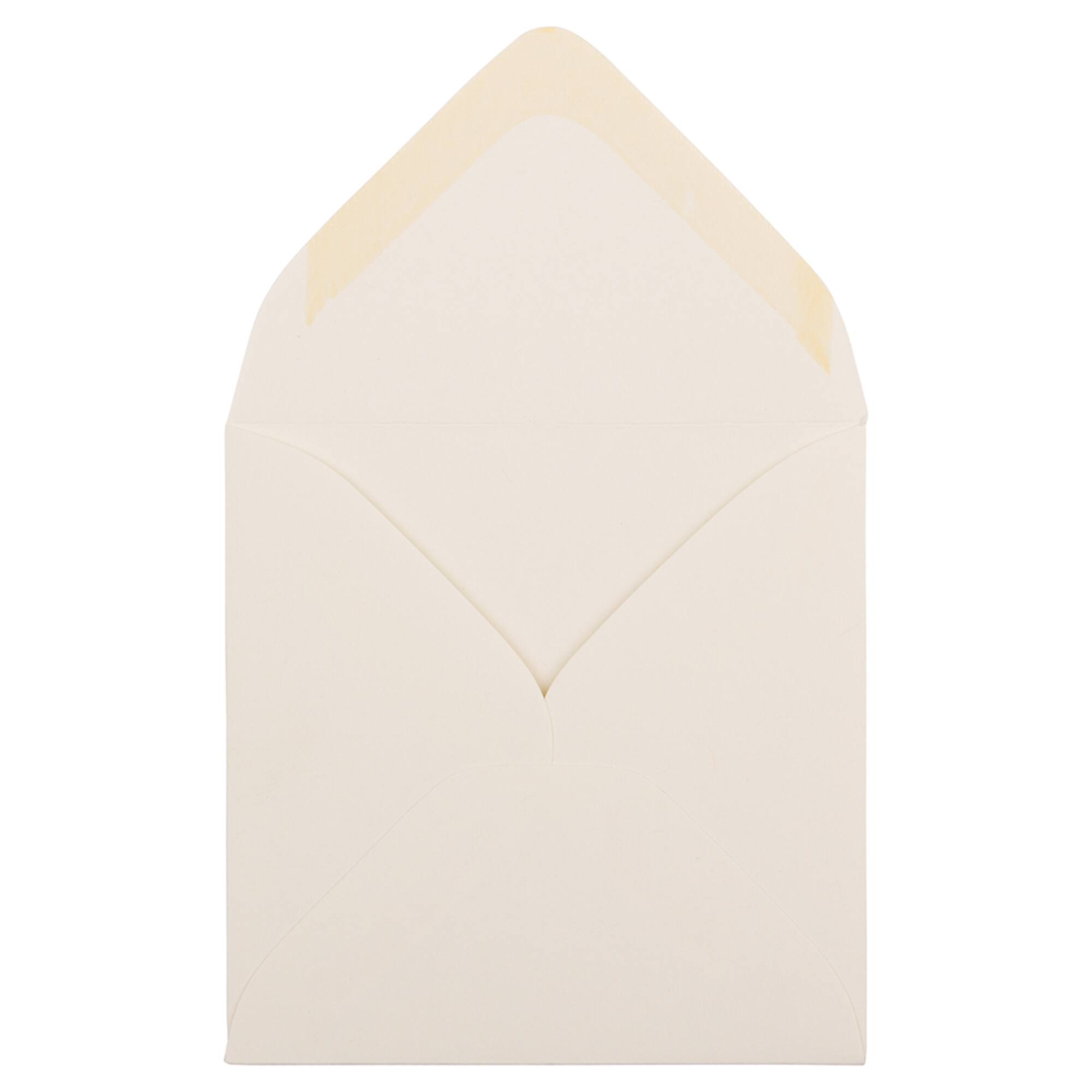 JAM Paper 3.125" x 3.125" Natural White Wove Strathmore Invitation Envelopes